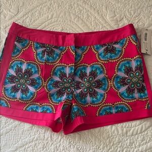 Nicole by Nicole Miller Pink Floral Patterned Shorts